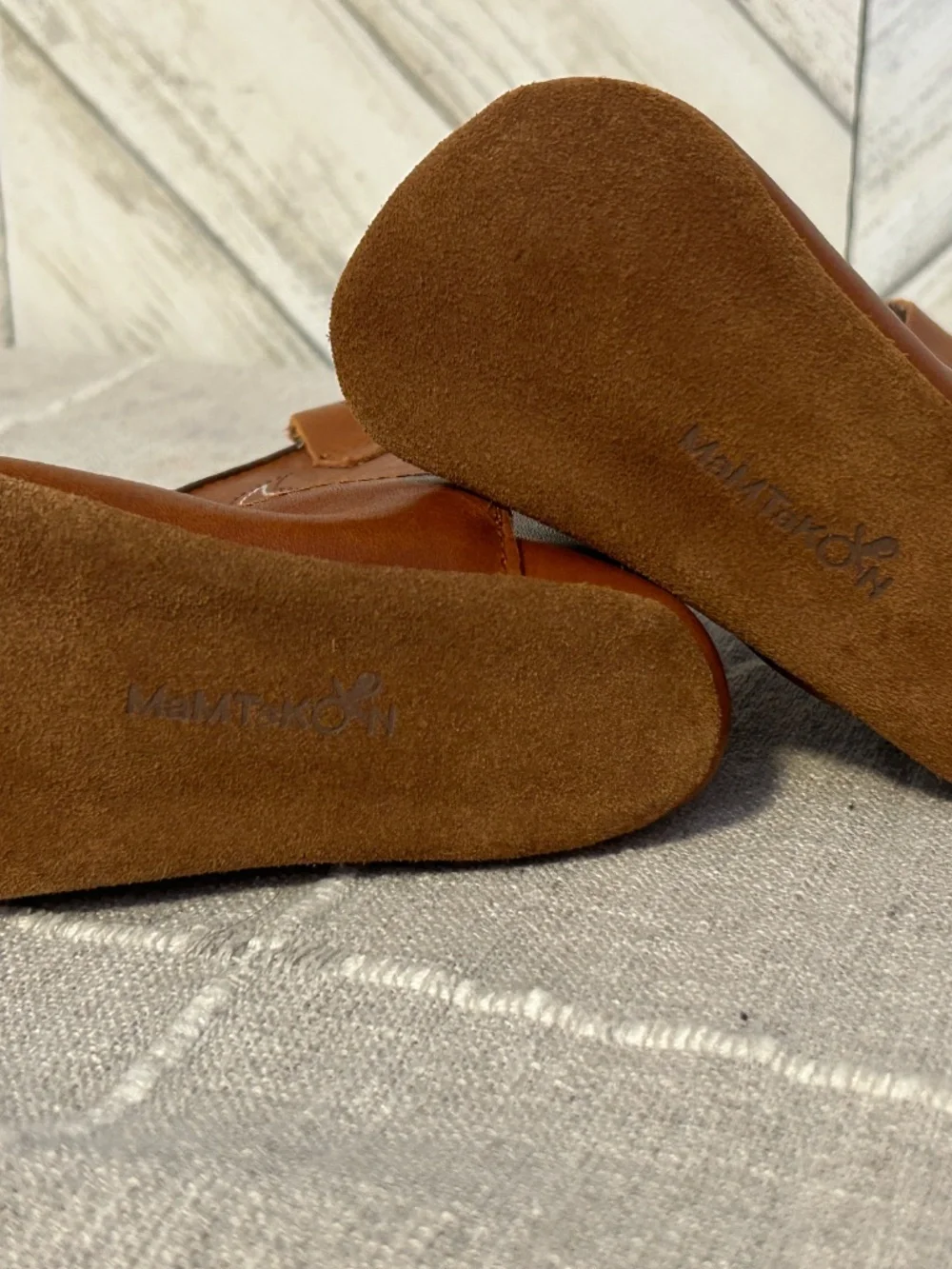 Mamtakon real leather soft sole baby cowboy boots